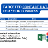 I will create a contact database of your business by web research