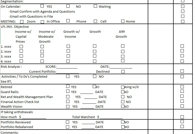 Excel Based customised Form